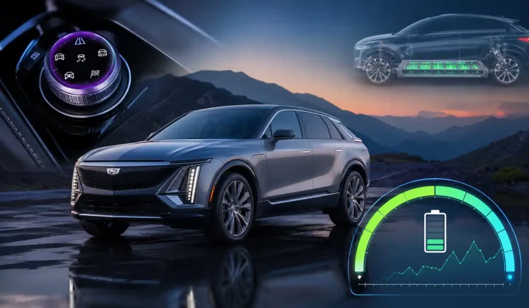 do the driving modes in cadillac lyriq offer different ranges or battery usages